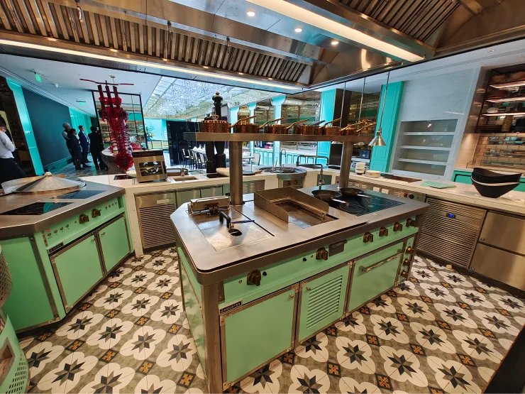 hotel indigo kitchen closeup
